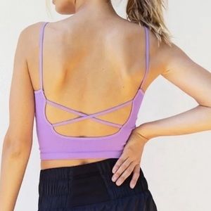 Free People Strappy Back Tighten Up Tank Lilac Purple Size XS/S